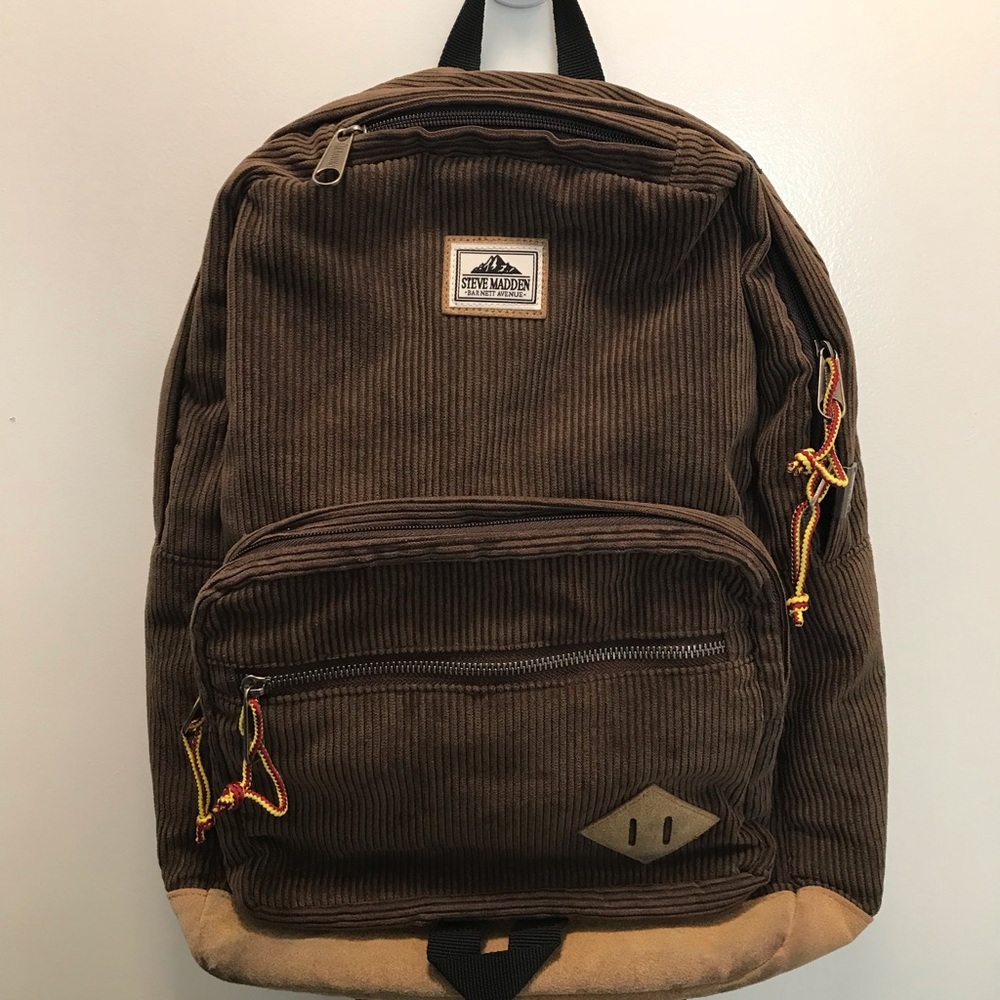 Steve Madden Corduroy Vintage Style Backpack